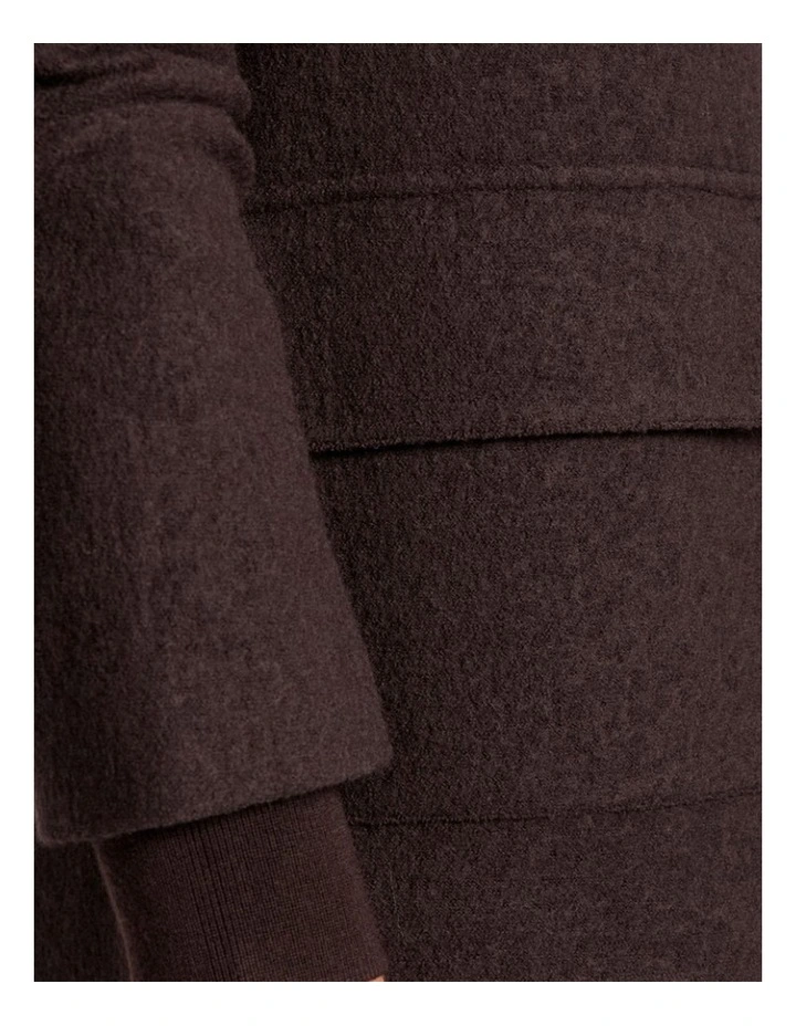 Seren Felted Wool Jacket in Coffee image 3