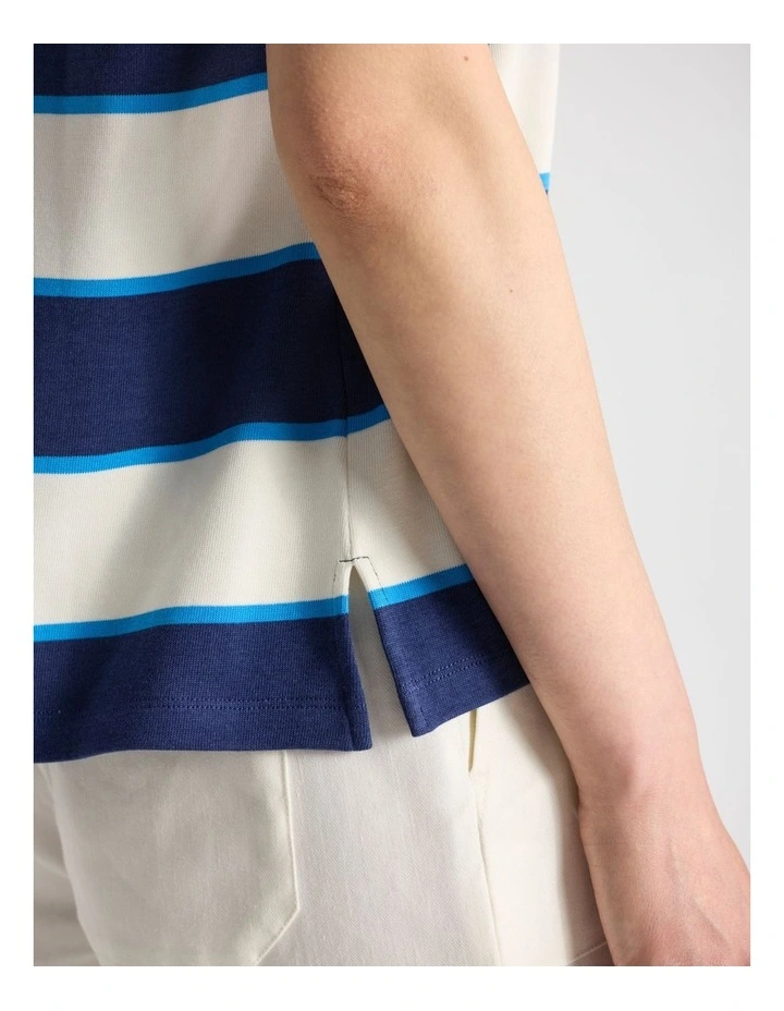 Acacia Rugby Top in Blue Stripe image 5