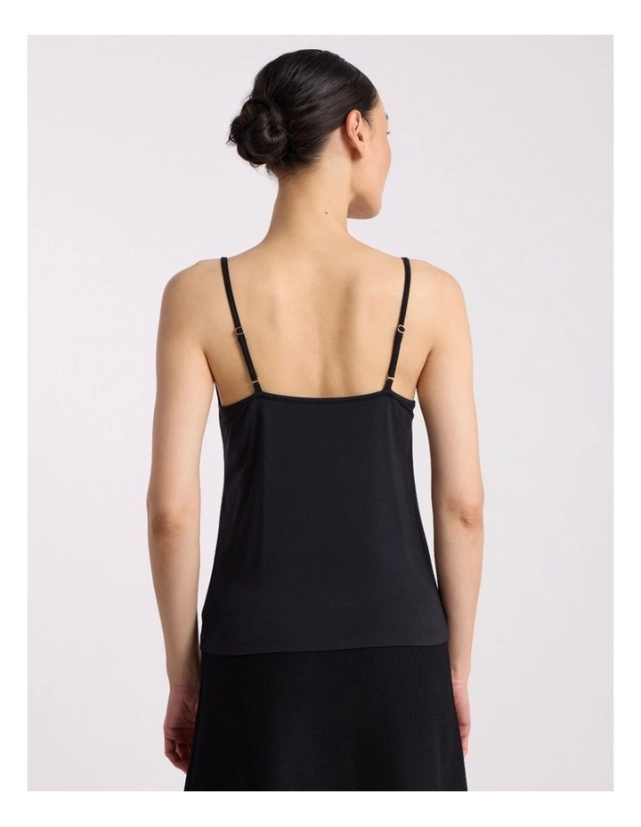 Betsy Bamboo Cami in Black image 3