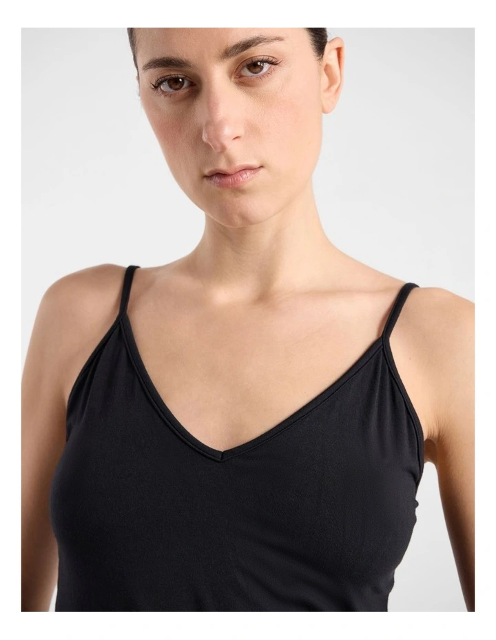 Betsy Bamboo Cami in Black image 5