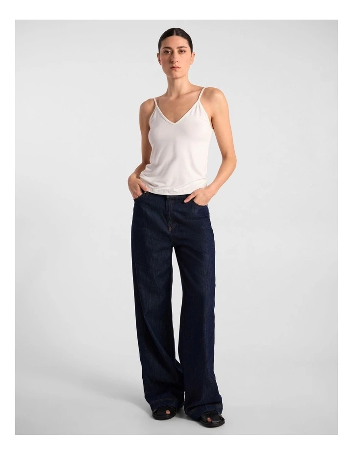 Betsy Bamboo Cami in White image 2