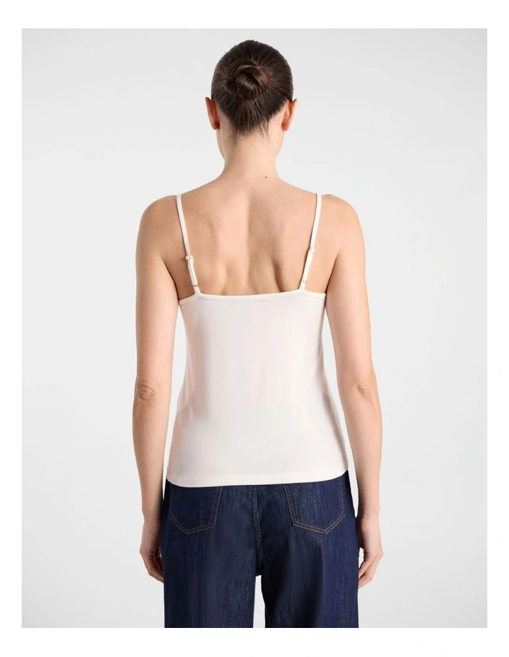 Betsy Bamboo Cami in White image 3