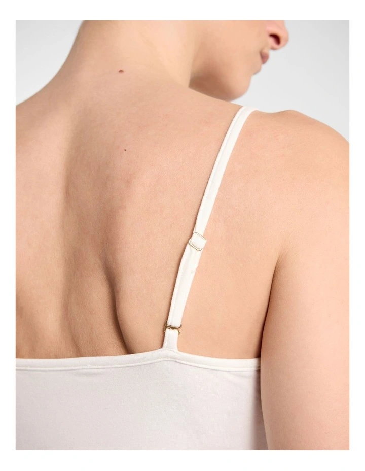 Betsy Bamboo Cami in White image 4