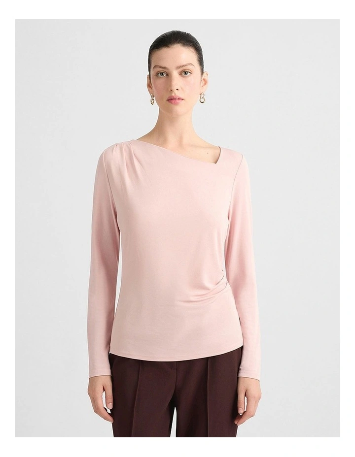 Lupita Jersey Top in Quartz image 1