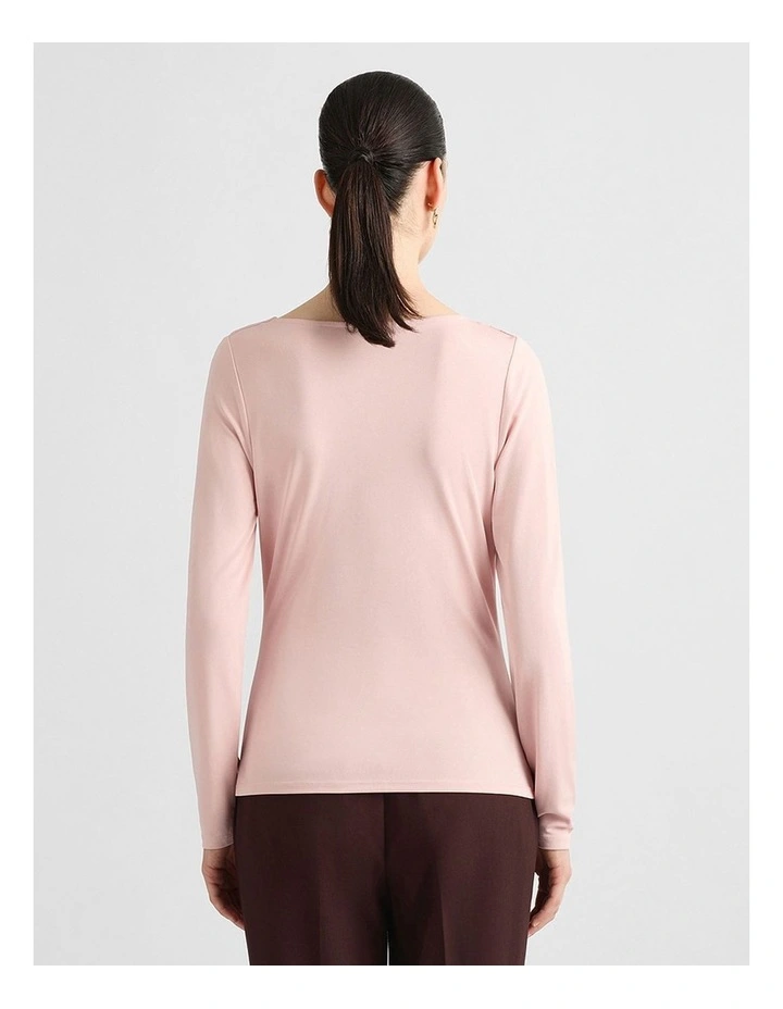 Lupita Jersey Top in Quartz image 3