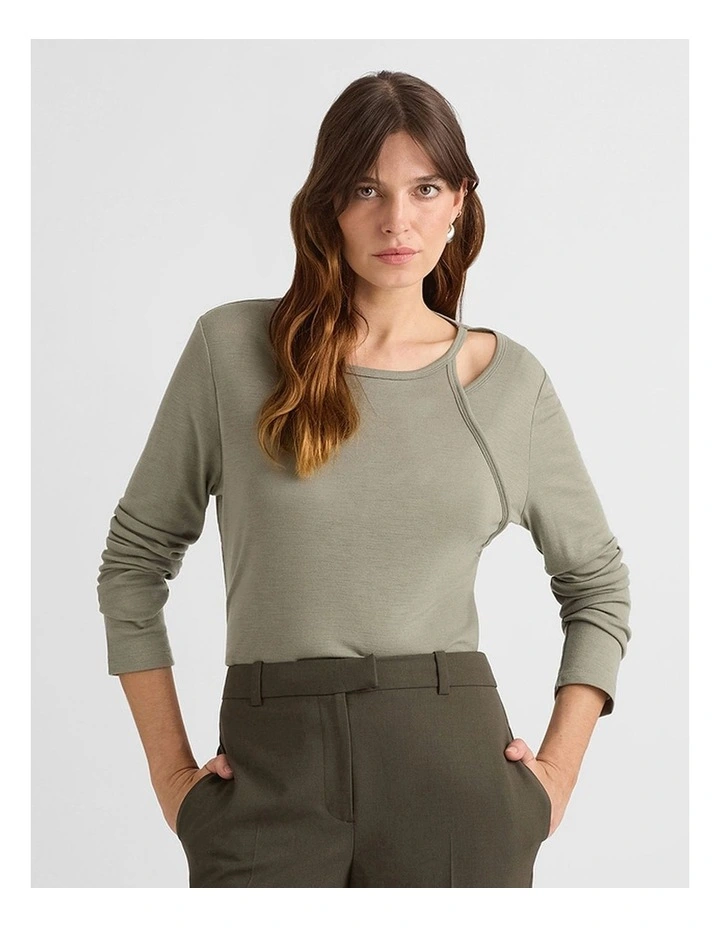 Sahara Babywool Top in Elm image 1