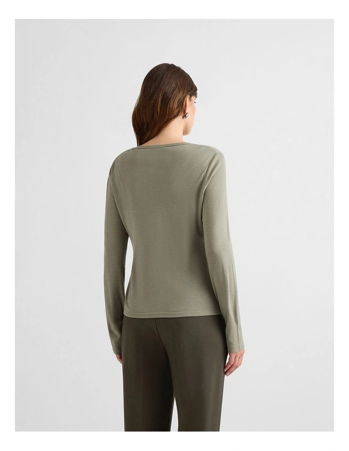 Sahara Babywool Top in Elm image 3