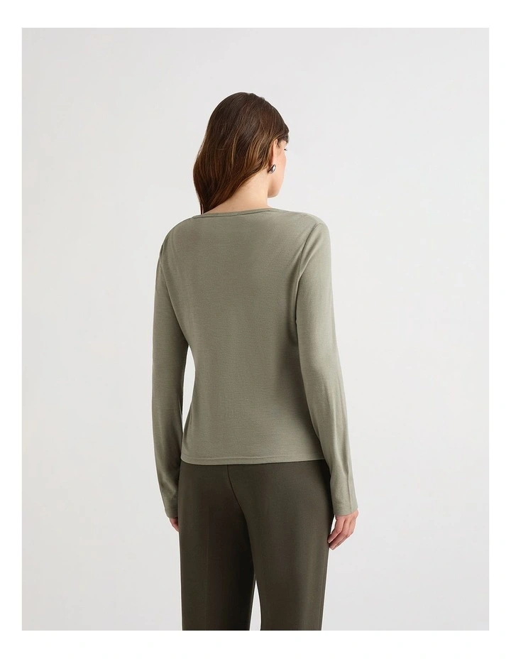 Sahara Babywool Top in Elm image 4