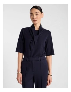 Amber Babywool Top in Navy