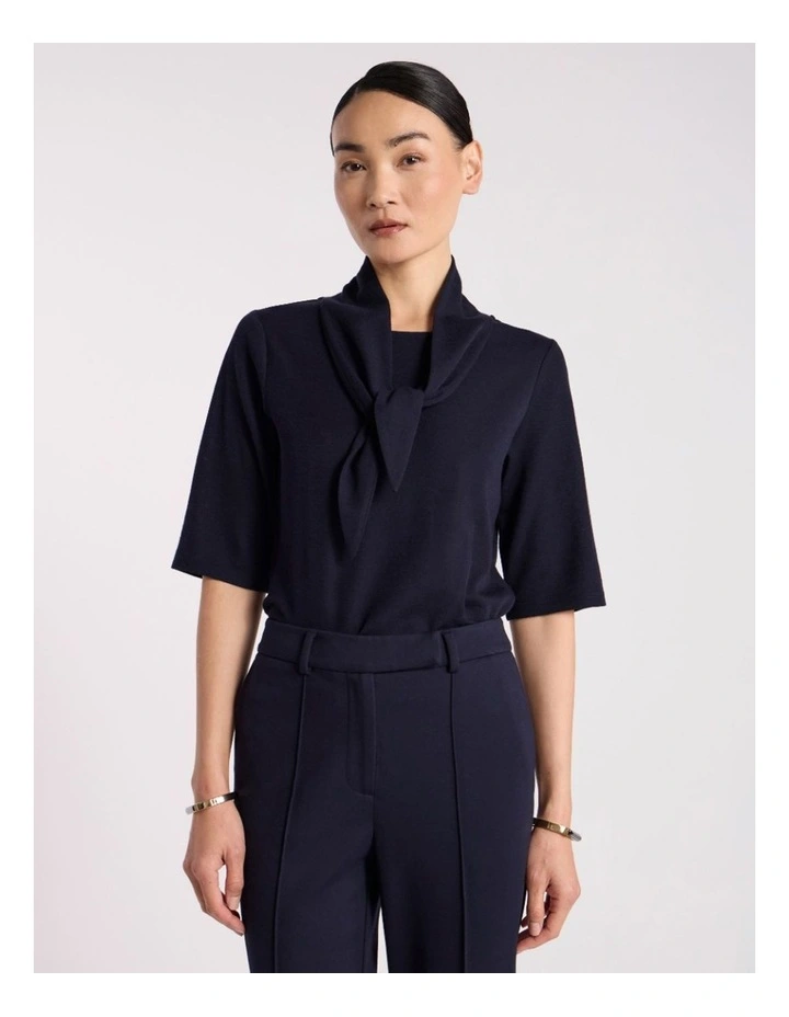 Amber Babywool Top in Navy image 2