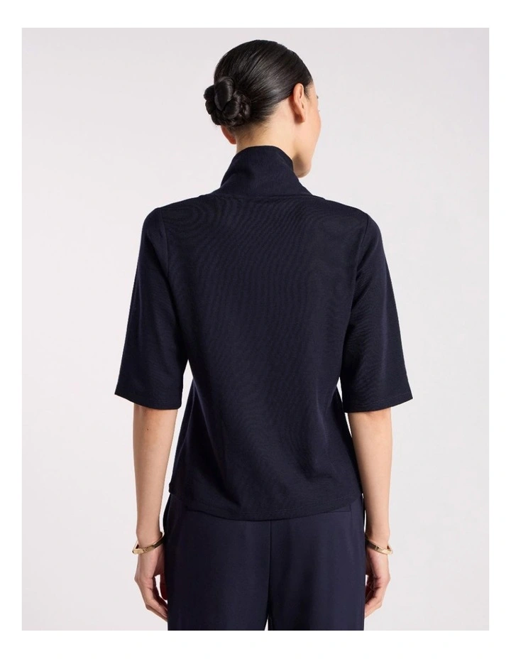 Amber Babywool Top in Navy image 5
