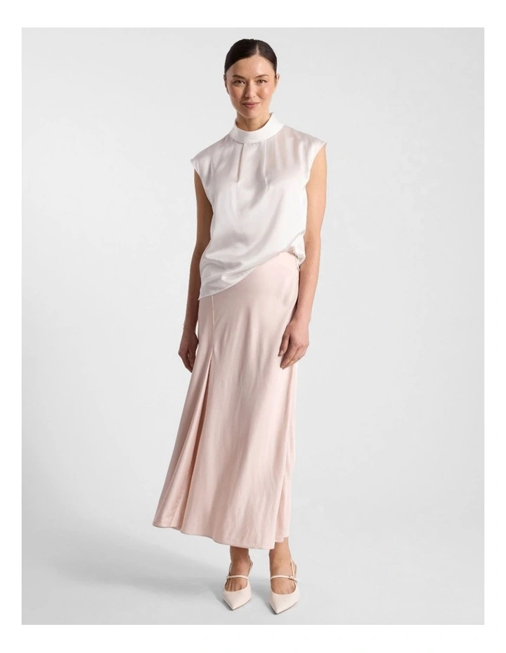 Rikki Silk Top in Ivory image 2