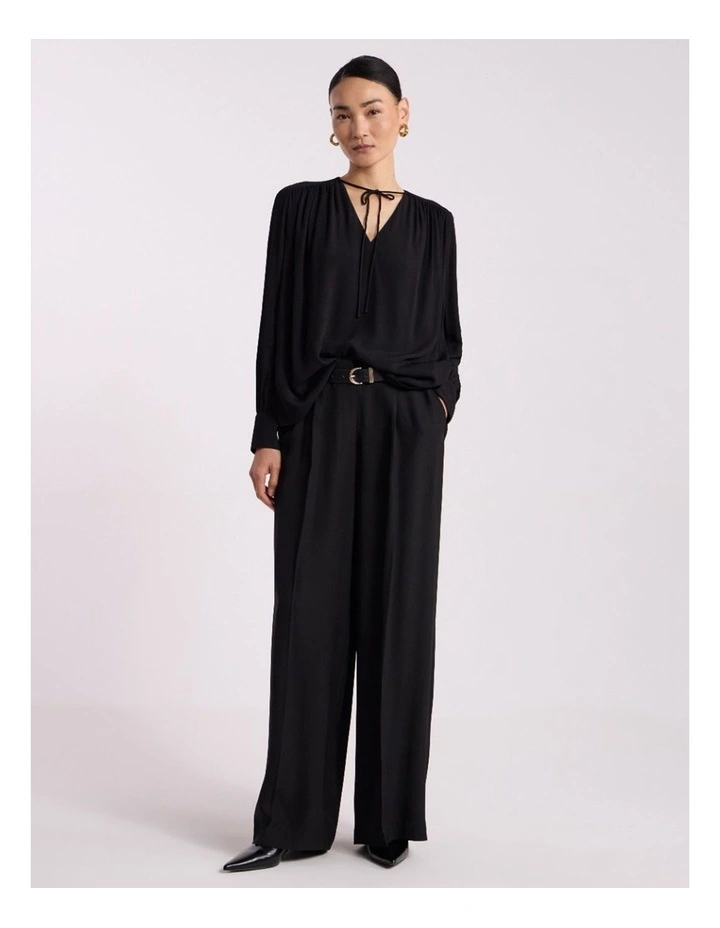 Norris Viscose Blouse in Black image 2