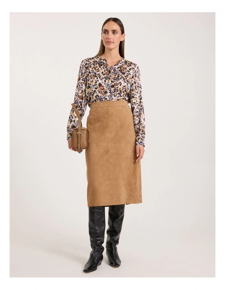 Akiro Silk Blouse in Pebble Multi image 1