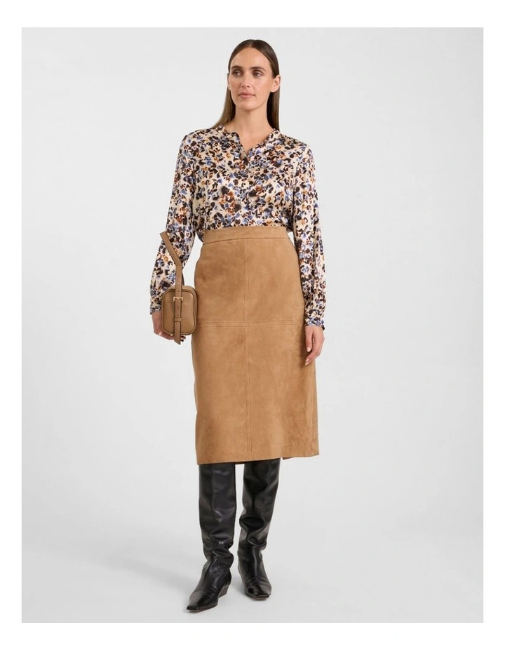 Akiro Silk Blouse in Pebble Multi image 2