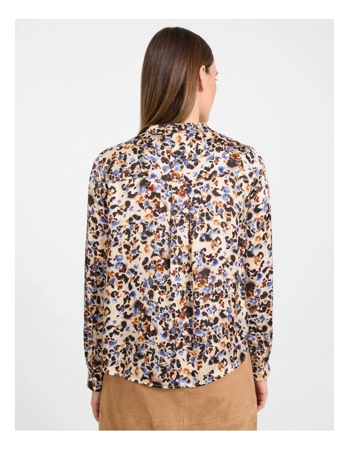 Akiro Silk Blouse in Pebble Multi image 3