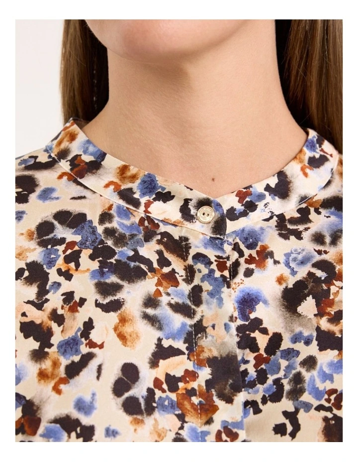 Akiro Silk Blouse in Pebble Multi image 3