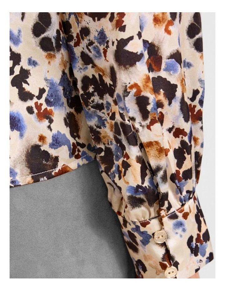 Akiro Silk Blouse in Pebble Multi image 5