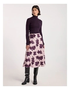 Bridget Merino Knit Top in Eggplant