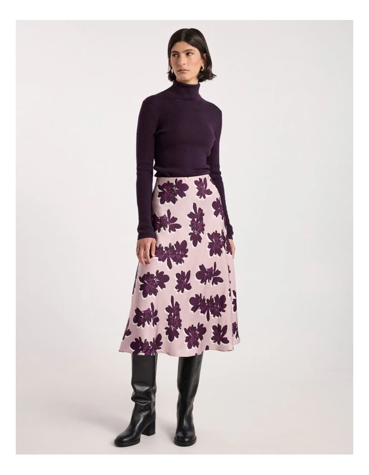 Bridget Merino Knit Top in Eggplant image 1