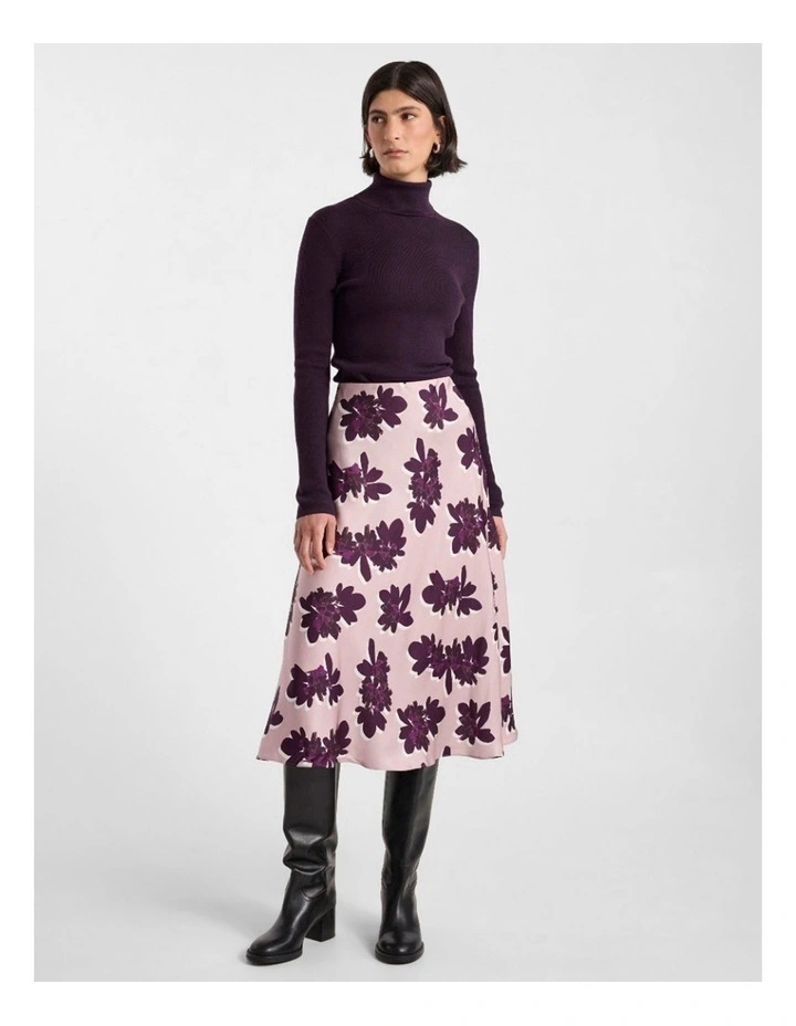 Bridget Merino Knit Top in Eggplant image 2