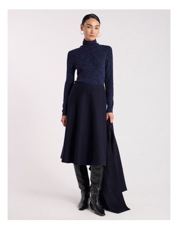 Navy Melange colour
