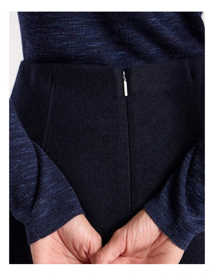 Bridget Merino Knit Top in Navy Melange image 4