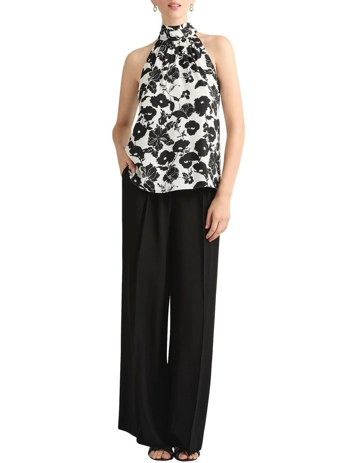 Rosalind Halter Top in Black Multi image 2