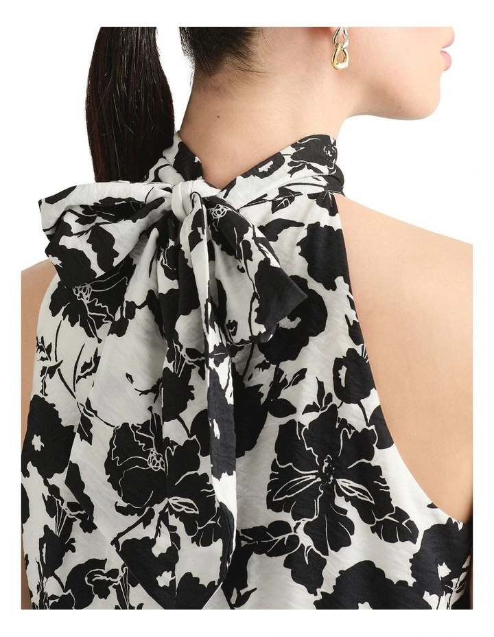 Rosalind Halter Top in Black Multi image 3
