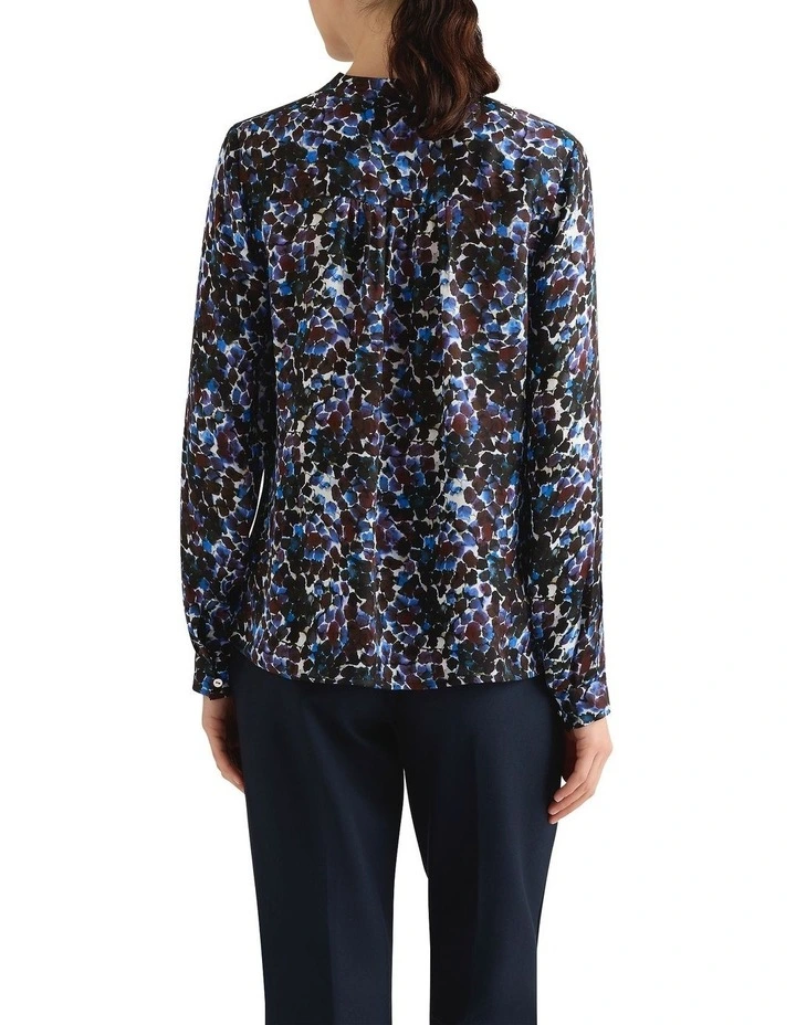 Heidi Viscose Blouse in Blue Multi image 2