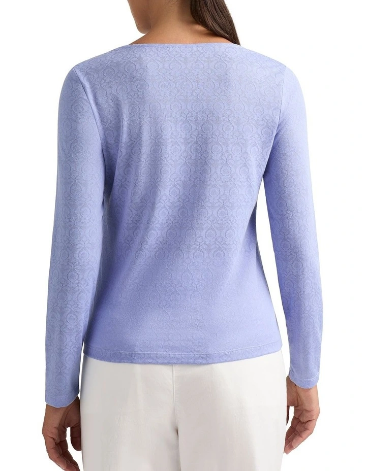 Janae Lace Top in Bluebell image 3