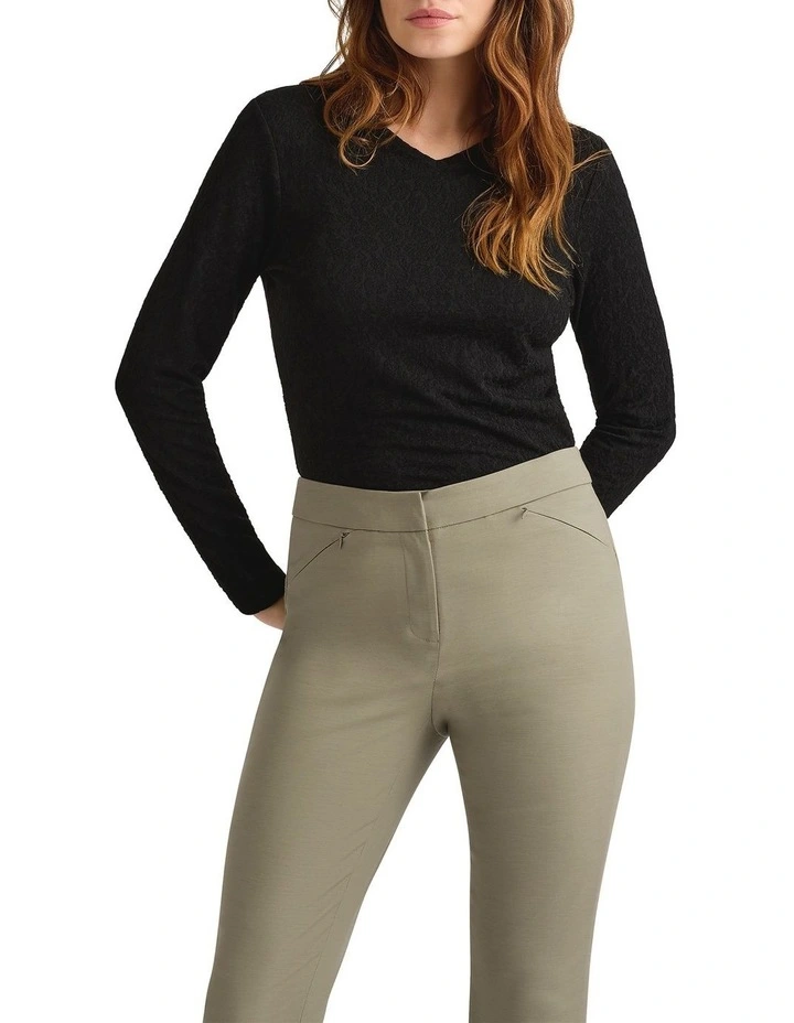 Bromley Textured Top in Black image 1
