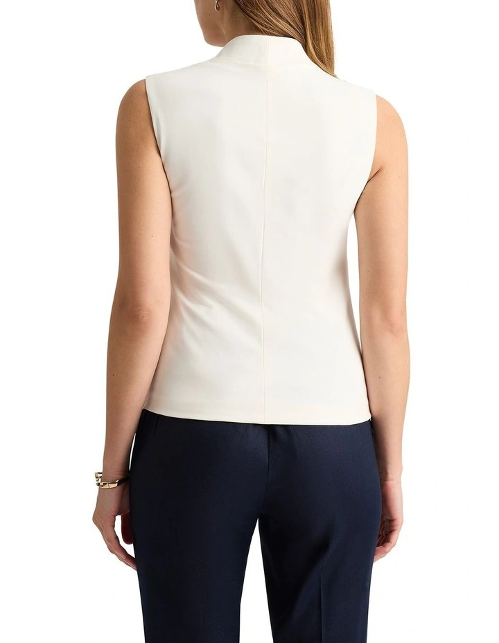 Akiyo Asymmetric Top in Ivory image 4