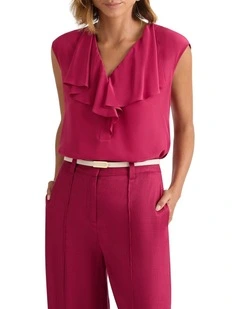 Tui Silk Mix Top in Beaujolais