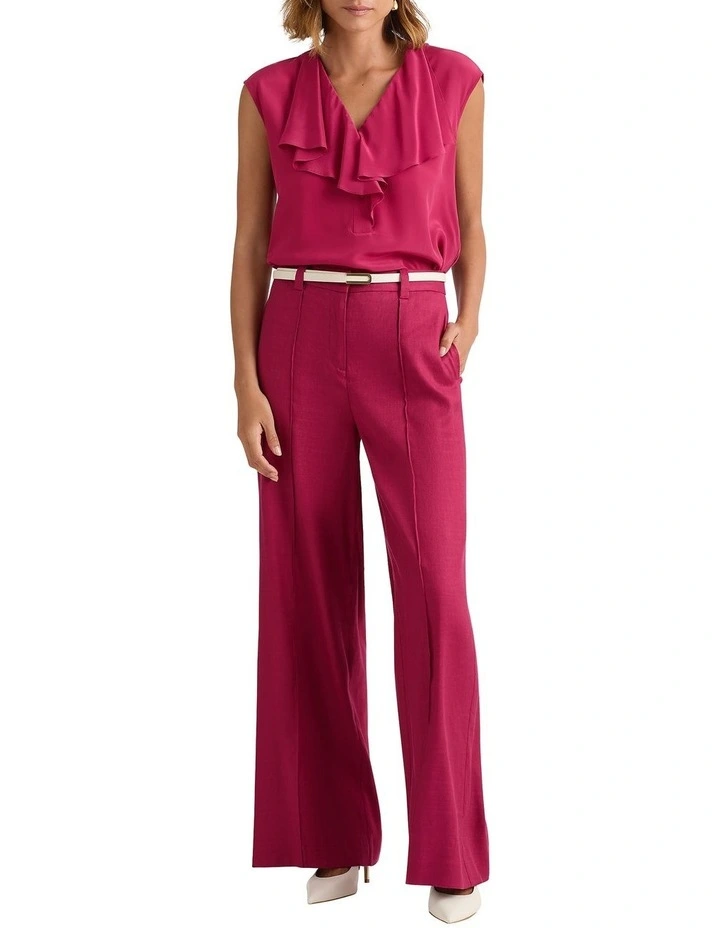 Tui Silk Mix Top in Beaujolais image 4