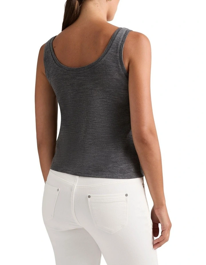 Marslie Babywool Tank in Charcoal image 4