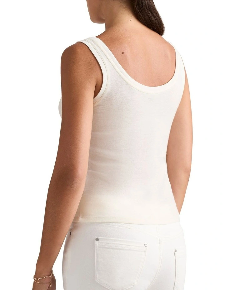 Marslie Babywool Tank in Ivory image 4