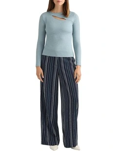 Brittany Textured Lace Top in Spruce Green