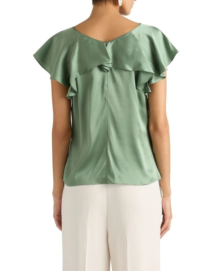 Scarlette Silk Blouse in Eucalyptus image 2