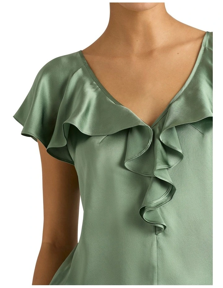 Scarlette Silk Blouse in Eucalyptus image 4