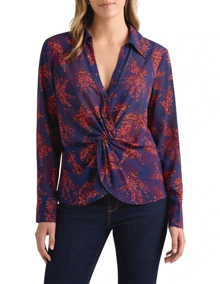 Clarissa Silk Blouse in Neptune Multi image 1