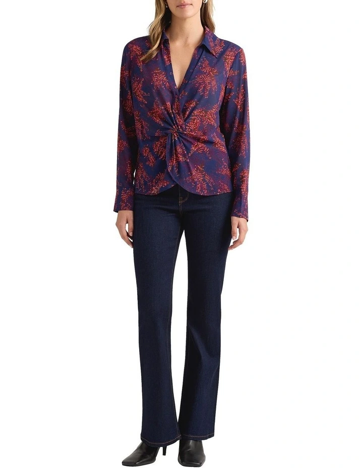 Clarissa Silk Blouse in Neptune Multi image 4