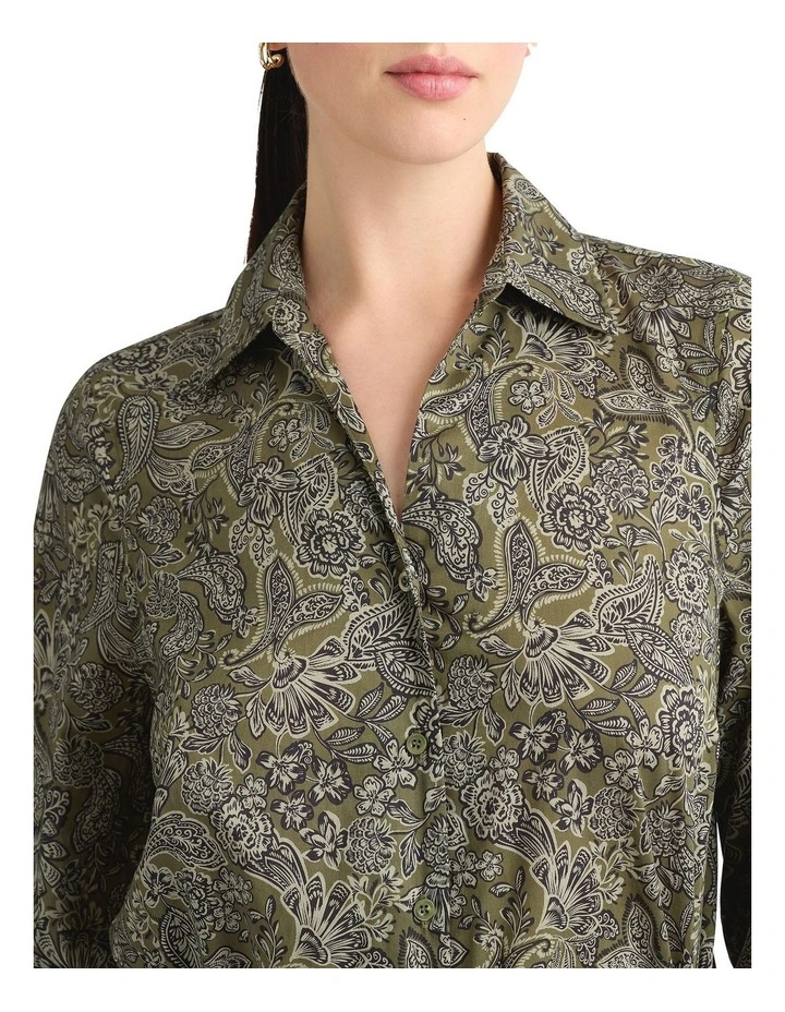 Noella Cotton Blouse in Olio Multi image 3