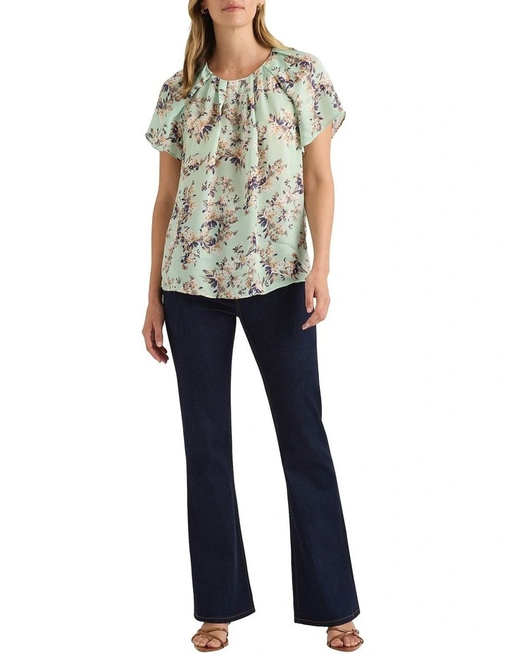 Sansi Viscose Top in Lichen Multi image 1