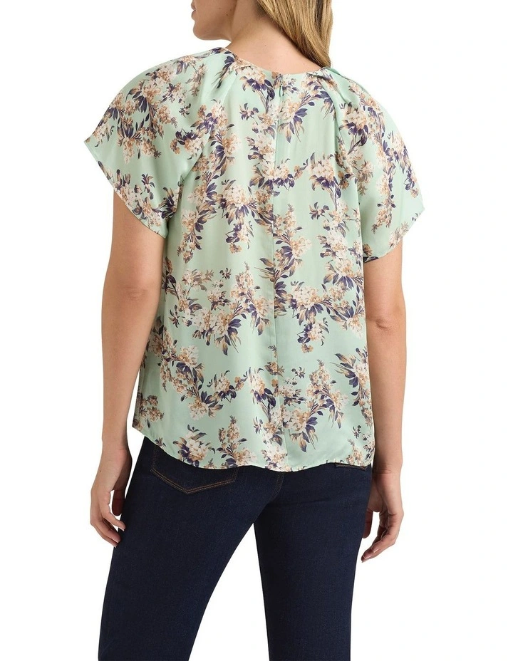 Sansi Viscose Top in Lichen Multi image 3