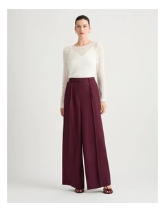 Maelis Lace Cotton Top in Ivory