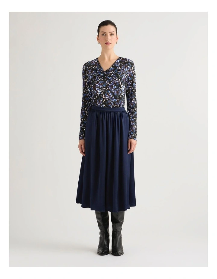 Heidi Babywool Top in Blue Multi image 1