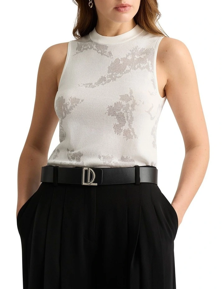 Lafayette Knit Tank in Ivory image 1