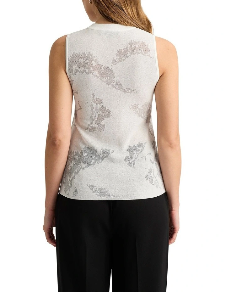 Lafayette Knit Tank in Ivory image 4