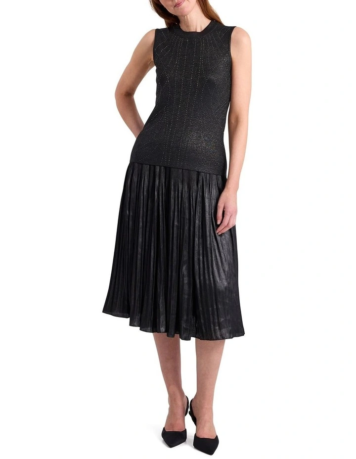 Grace Diamonte Knit Top in Black Sparkle image 2
